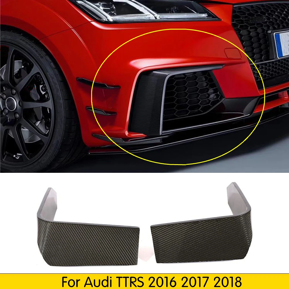 Туман светильник крышка сплиттер Canard для Audi TT RS 2016-2018 противотуманная фара Cupwings