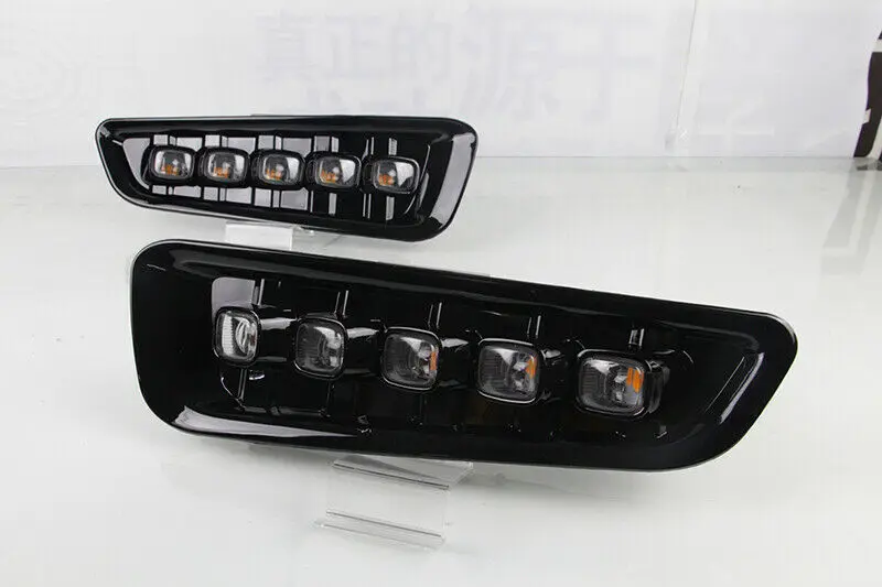 

US Stock Pair DRL LED Daytime Running Light Yellow For Ford F150 2017-2019