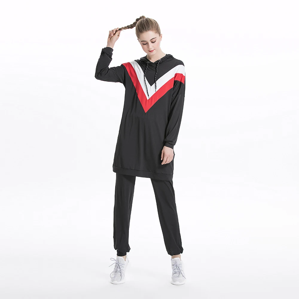 Мусульманские спортивные костюмы женские исламский спортивный костюм толстовки