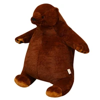 40 100cm simulation brown bear film television big plush soft stuffed toys pillow sofa cushion decoration gifts for girl friend