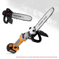 multifunctional mini electric chain saw with rechargeable battery woodworking pruning one handed garden logging power tool