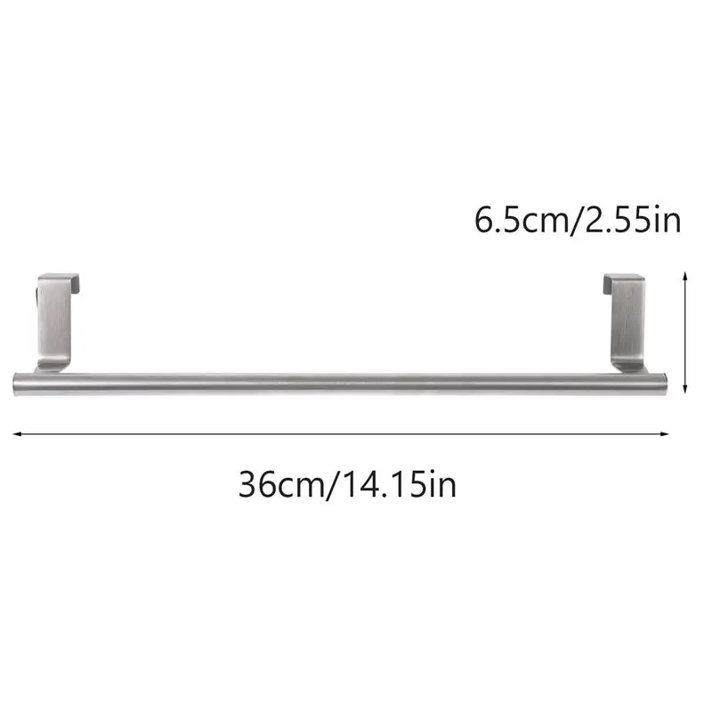 Настенные многофункциональные Вешалки для полотенец из нержавеющей стали 2 шт.