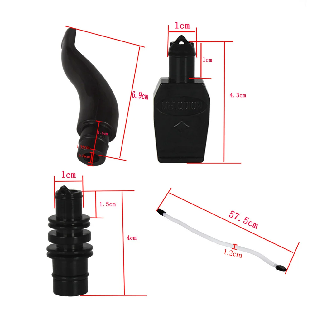 

Melodica Pianica Tube, Flexible Pipe with Mouthpiece Accessories for Music Beginner