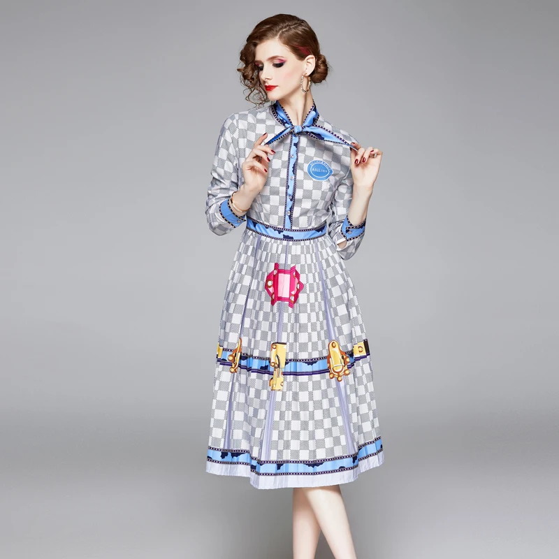 VERHELLEN высокое качество роскошное подиумное винтажное платье весна 2020 женская