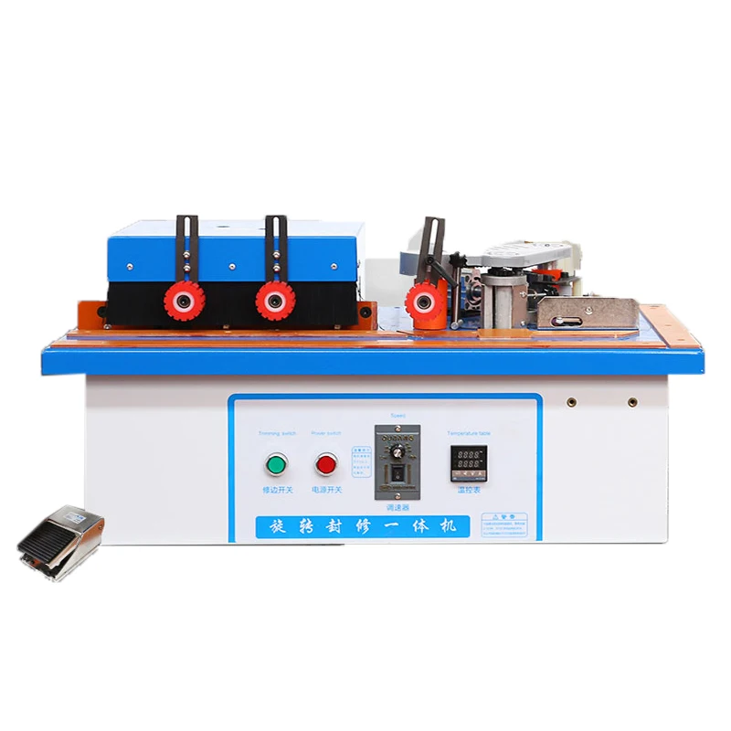 

Automatic Woodworking Edge Banding Machine Manual Furniture Straight Curved Dual Purpose Double Sided Gluing Wood Trimming Tools
