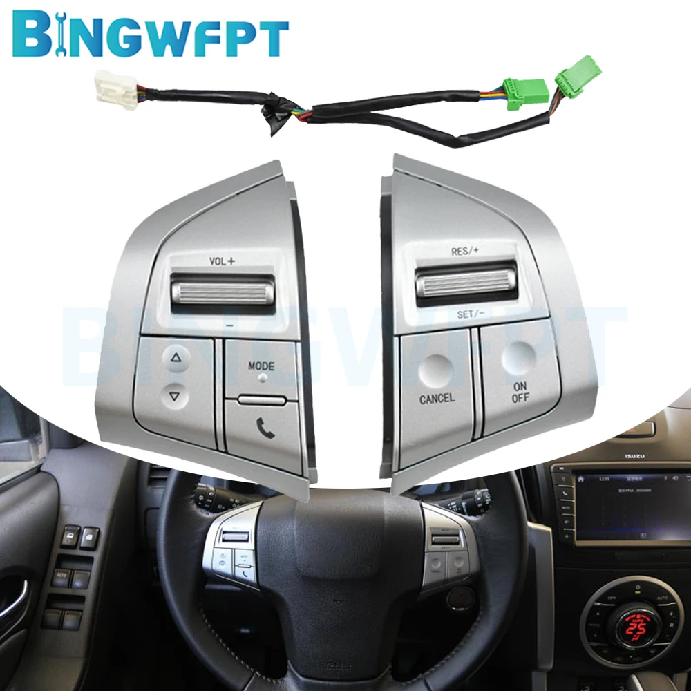 

Высококачественная Кнопка рулевого колеса для Chevrolet Dmax 2019 для Isuzu D-Max DMAX переключатель круиз-контроля Кнопка громкости звука