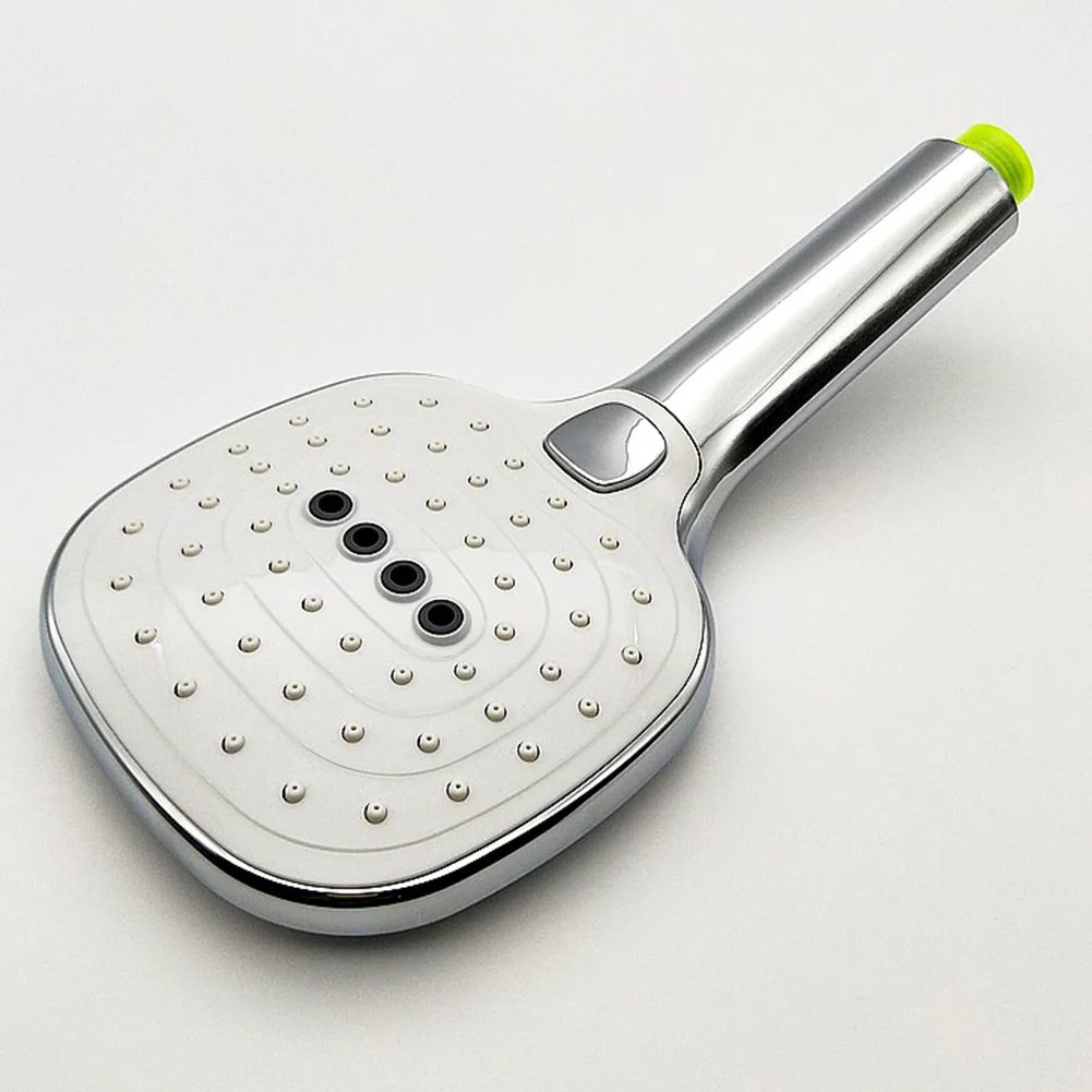 

Adjustment Button Pressurized Big Spray Electroplate Surface Home Shower Head Bathroom Rustproof Handheld Practical Water Saving