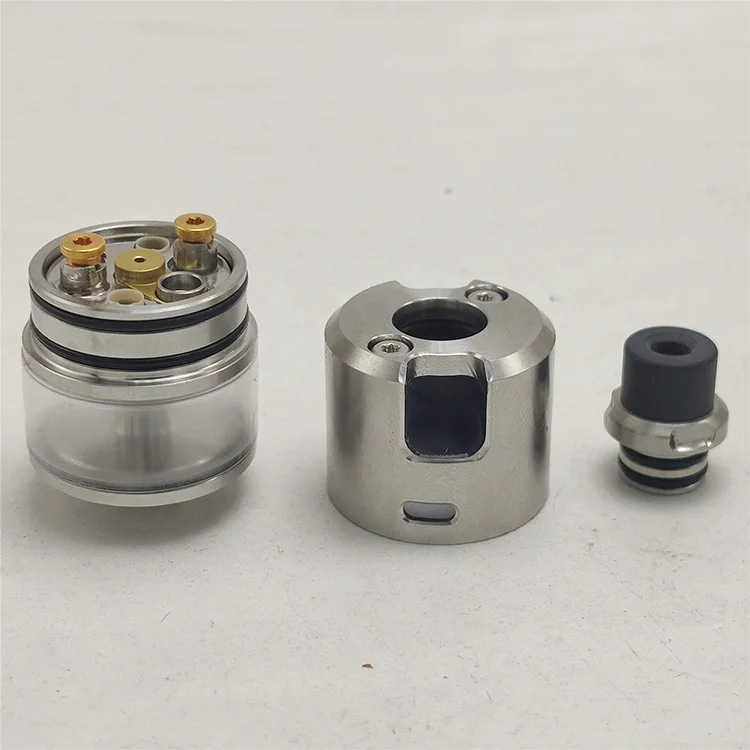 Испаритель Coppervape 316SS MTL RDTA в виде кубика с 2 нижними потоками воздуха 22 мм 5 мл