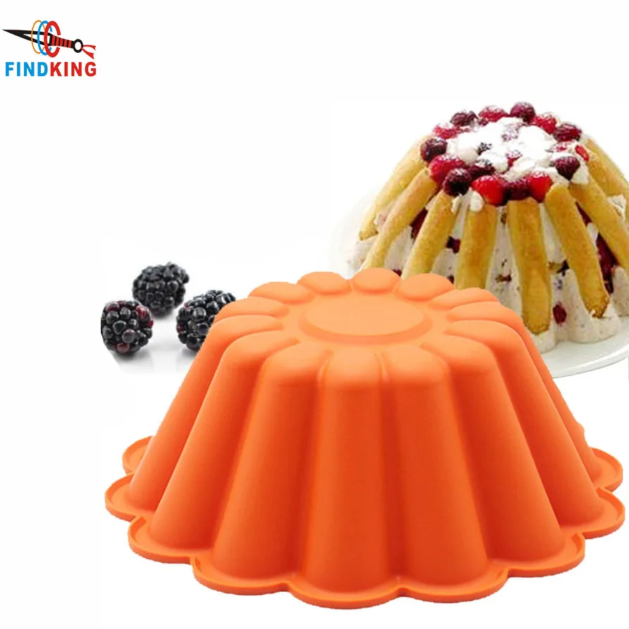 Силиконовая форма для торта в форме цветка|Принадлежности выпечки| |