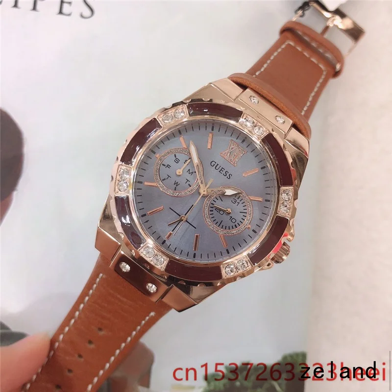 

GUESS watch men's skeleton automatic mechanical AAA watch gold skeleton retro men's women watch quartz watch