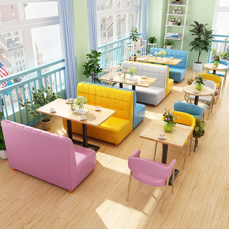 Столы и стулья для чайного магазина простой свежий десерт кафе холодных напитков