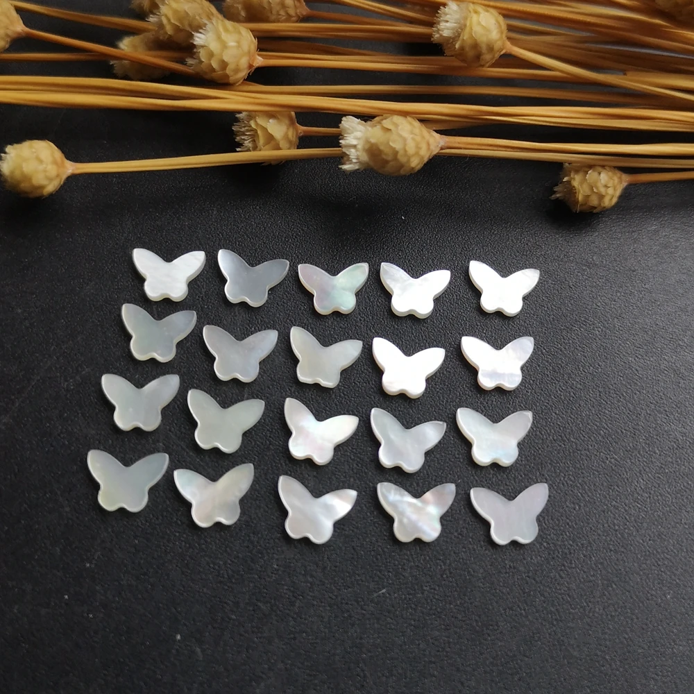 

200pcs/lot 5x6mm Natural Butterfly Mother of Pearl shell for DIY Jewelry Butterfly Cut MOP Pearl shell Beads