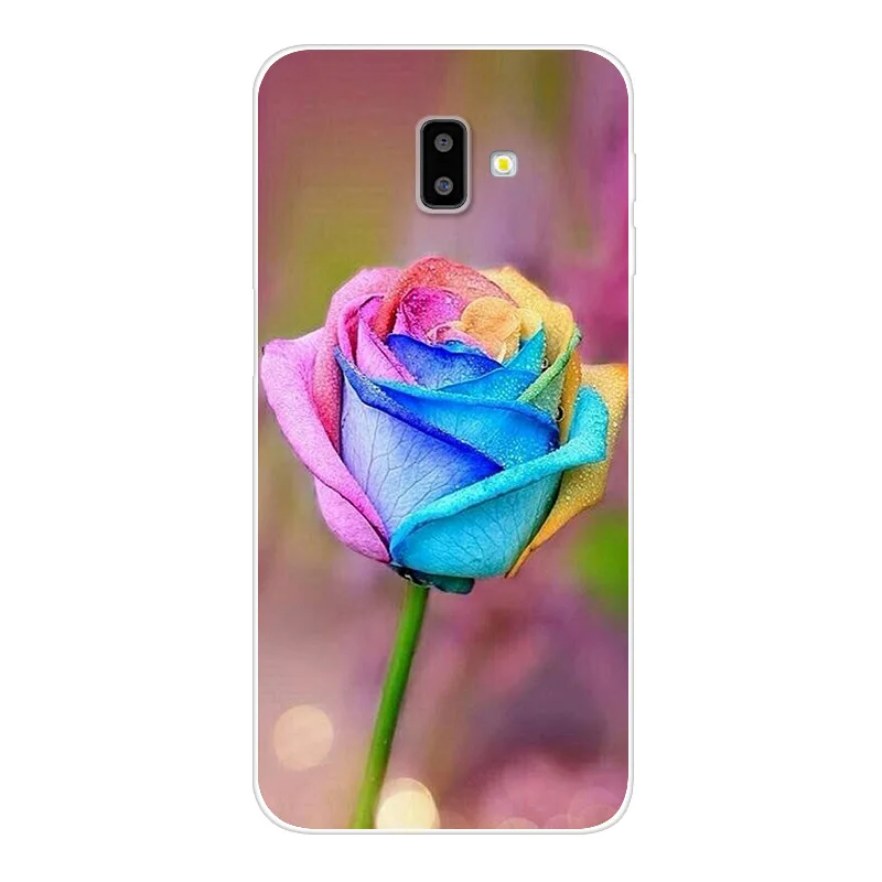 Чехол J6plus Capas для samsung J6 Plus, силиконовый мягкий чехол из ТПУ с принтом для samsung Galaxy J6 Plus J 6 Plus J610 J610F J6+ чехол