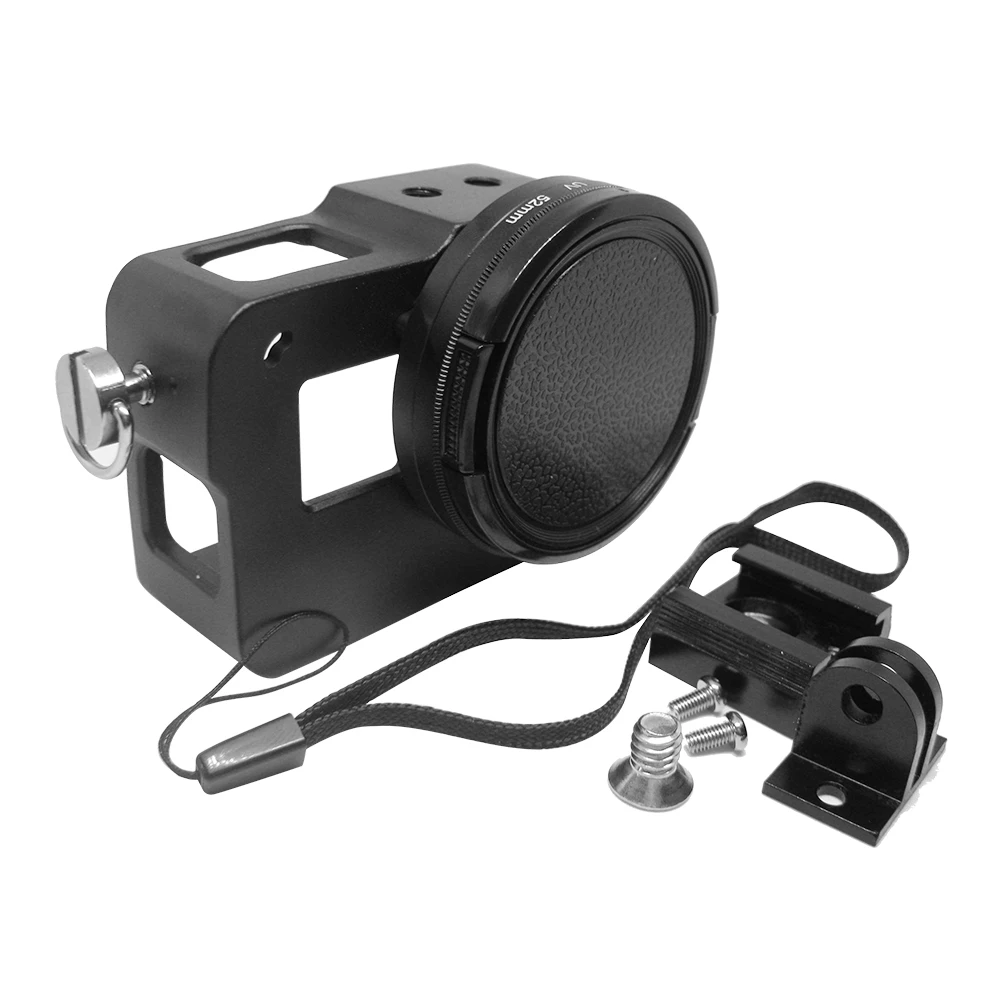 Металлический каркас для GoPro Hero защитный чехол с УФ фильтром 5/6/7 аксессуары