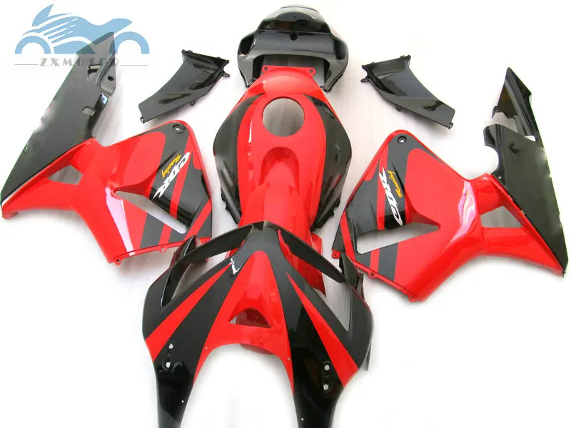 Комплект обтекателей для мотоцикла пригодный Honda CBR600RR 2005 2006 CBR 600 RR 05 06 черный