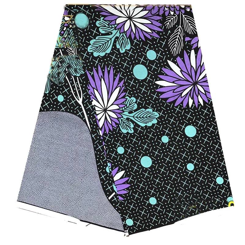 100% хлопок настоящая вощеная ткань с принтом африканская Анкара настоящий