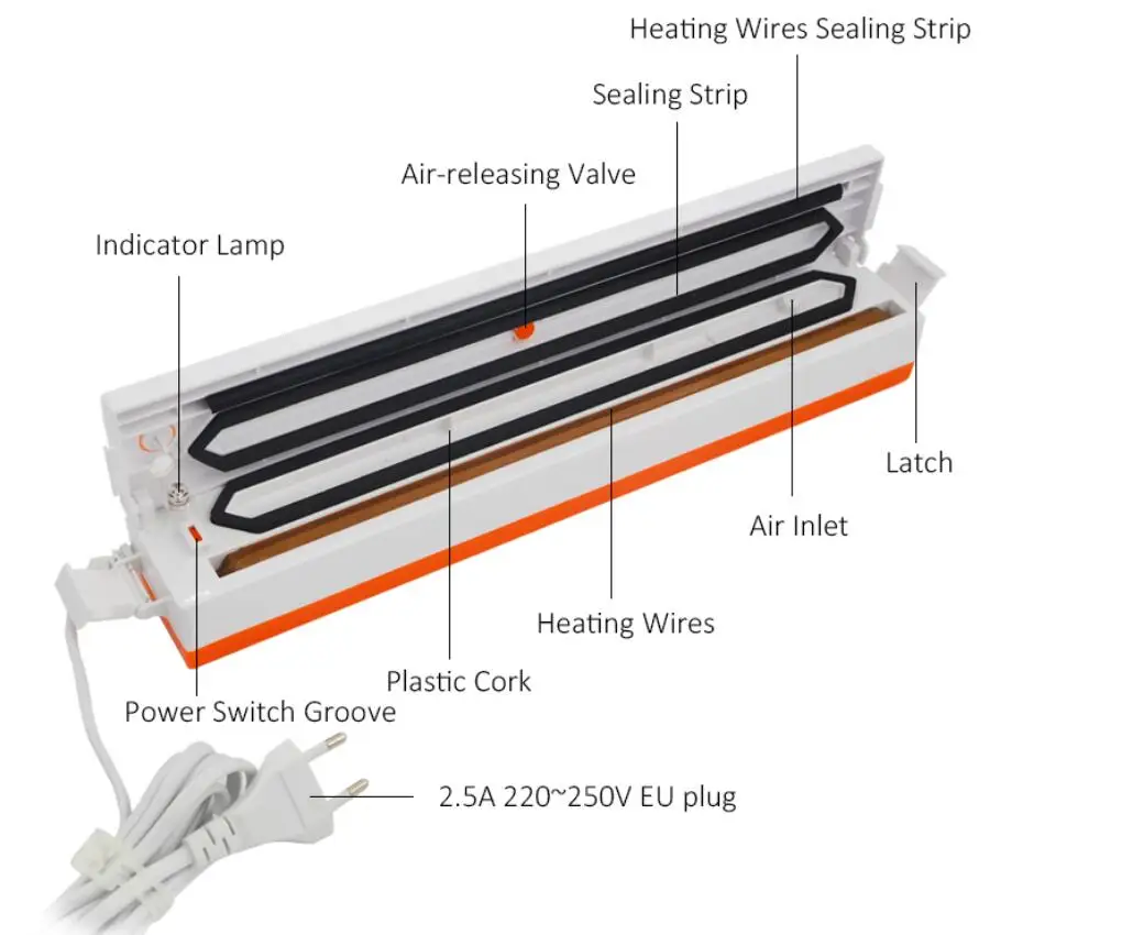 Многофункциональная Автоматическая вакуумная упаковочная машина для дома кухни