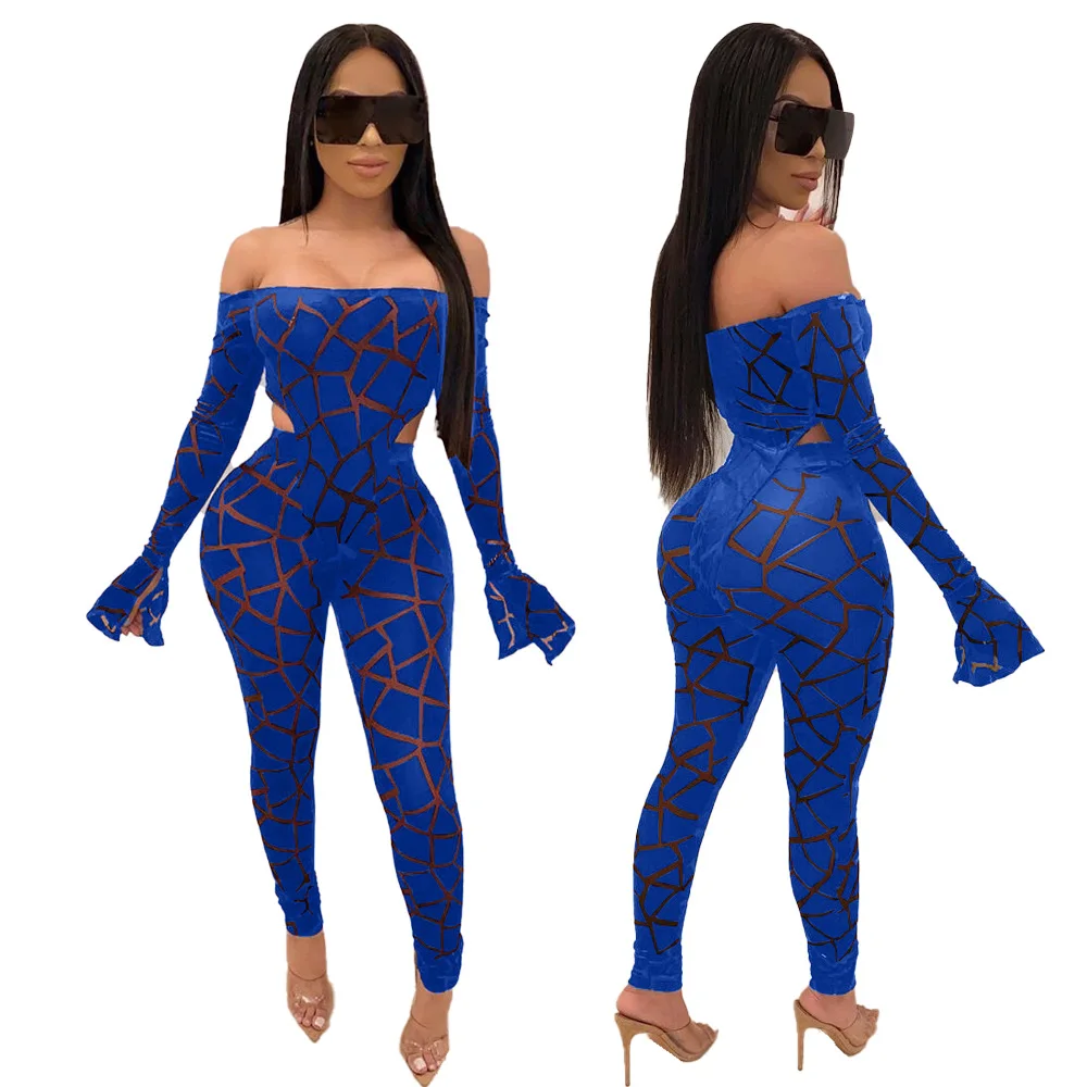 Женский комплект из двух предметов сексуальный сетчатый боди топ и брюки