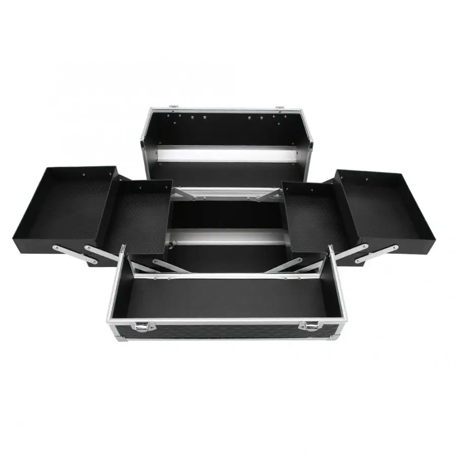 Многофункциональный ящик для хранения макияжа из алюминиевого сплава чехлы