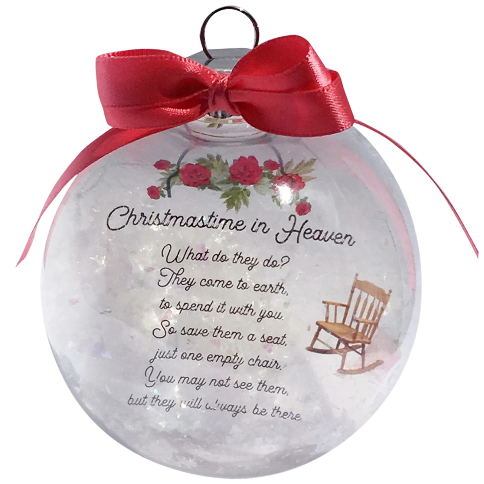 

Christmas In Heaven Chair Ornament Commemorative Christmas Decoration L5
