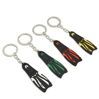 mini scuba diving fin key chain keychain flipper keyring diver diving gift