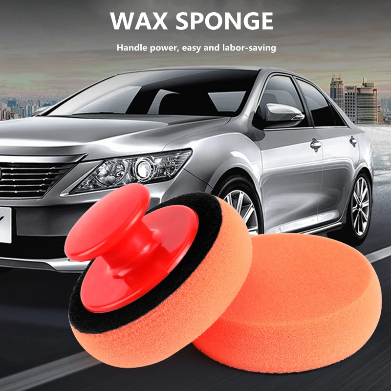 

Car Wash Wax Polish Pad Polishing Pad Sponge Car Cleaning Cloth Microfiber Applicator For Auto Polisher Waxing Sponge