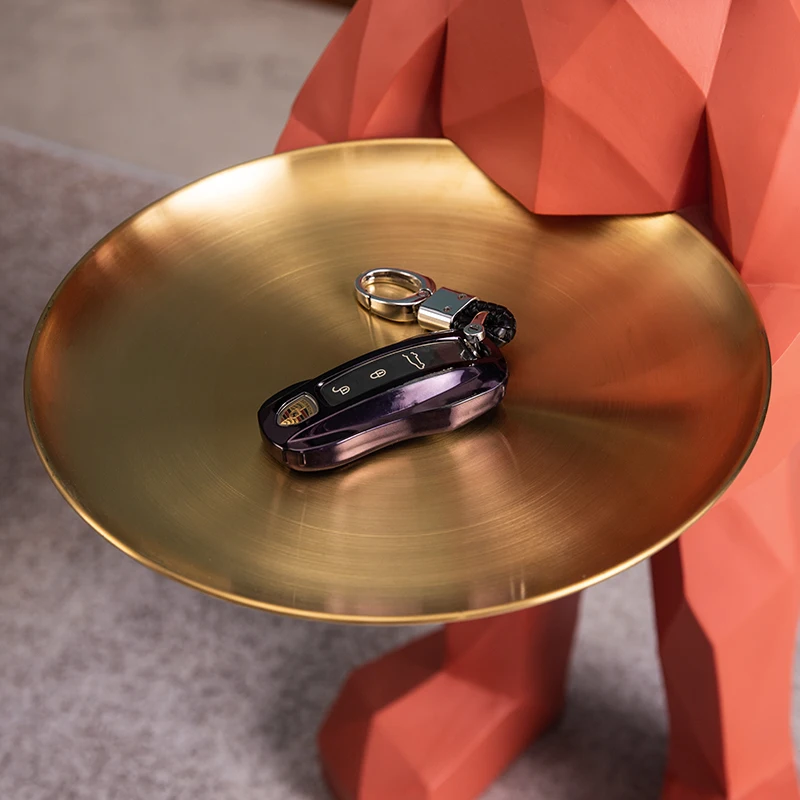 Pаспродажа Многофункциональная статуэтка животного, 71 см, для гостиной, креативное украшение, поднос для хранения, большие украшения для посадки, аксе...