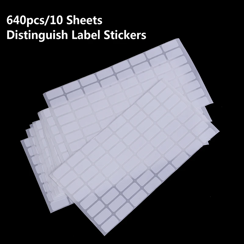 

640pcs Distinguish Label Stickers Diamond Classification Storage Labels