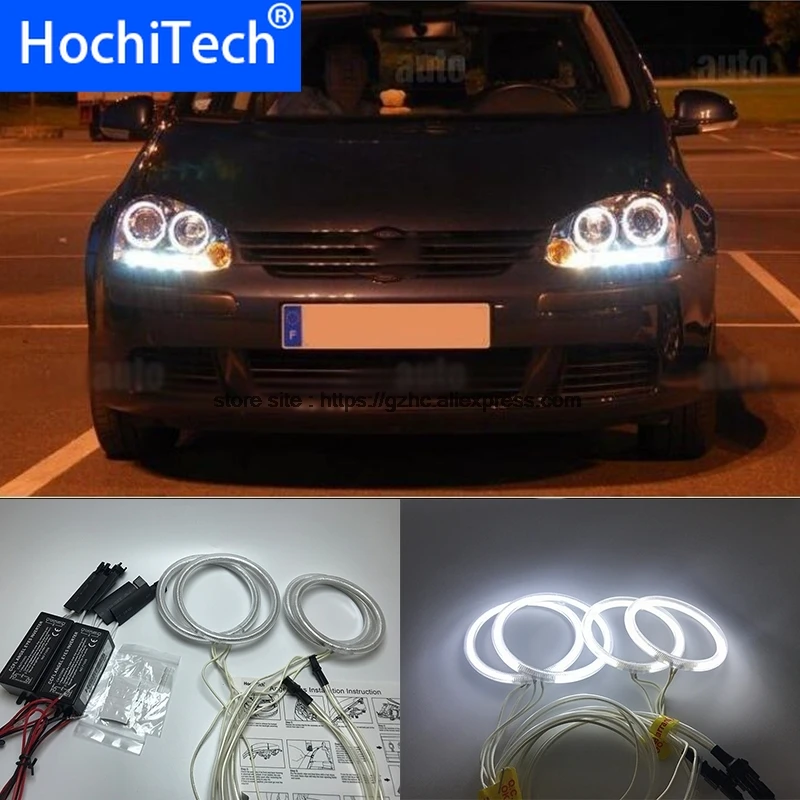 HochiTech для Volkswagen VW golf 5 MK5 2003 2009 ультра яркий дневной светильник DRL CCFL ангельские