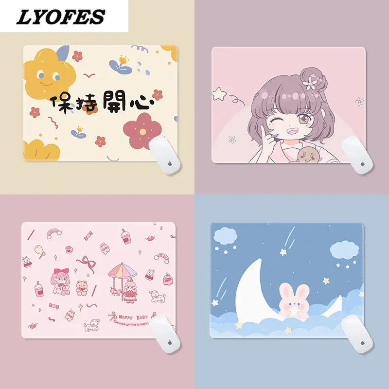 

Writing Desk Mats Cute Mouse Pad Laptop Mouse Mat Kawaii Mouse Pad Office Accessories Deskpad Mat for Mice Mouse 22x18cm