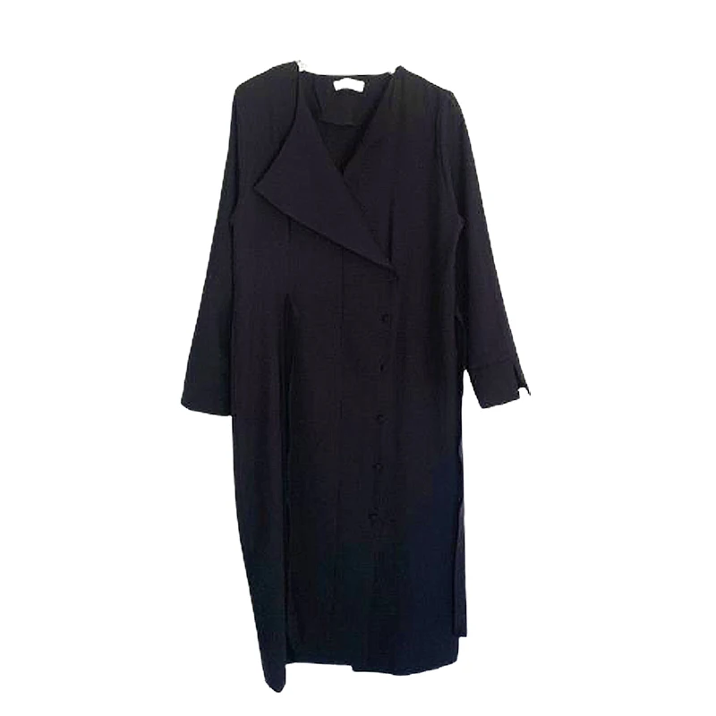 

Design Sense Special Interest Light Luxury Shirt Dress Women's Spring and Autumn French Style Temperament Lace-up