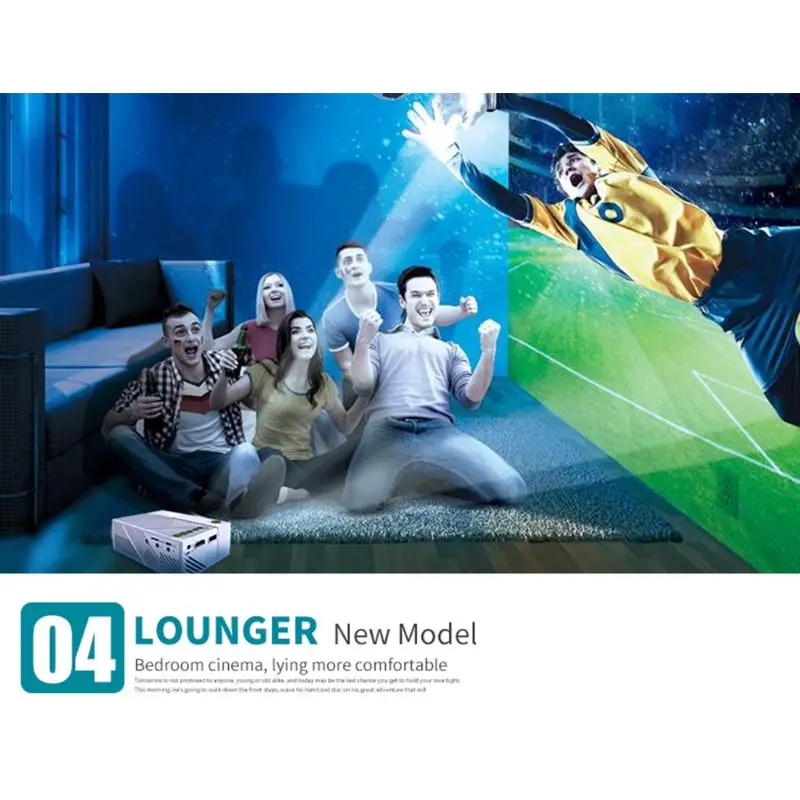 Мини-портативный проектор YG310 домашний кинотеатр 1080P высокой четкости светодиодный свет поддержка AV TF Card U Disk DVD Function on.