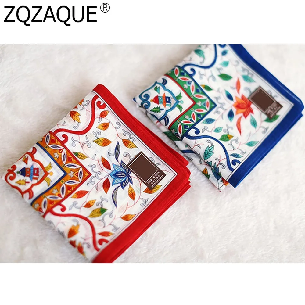 48*48 см роскошный носовой платок в японском стиле женские хлопковые косынки