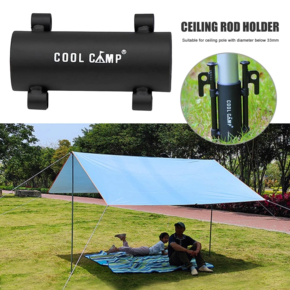 

Awning Rod Holder Outdoor Camping Awning Rod Iron Holder Fixed Tube Reinforced Windproof Tent Awning Pole Accessories