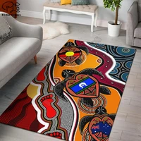 flag hand art carpet square anti skid area floor mat 3d rug non slip mat dining room living room soft bedroom carpet style 03