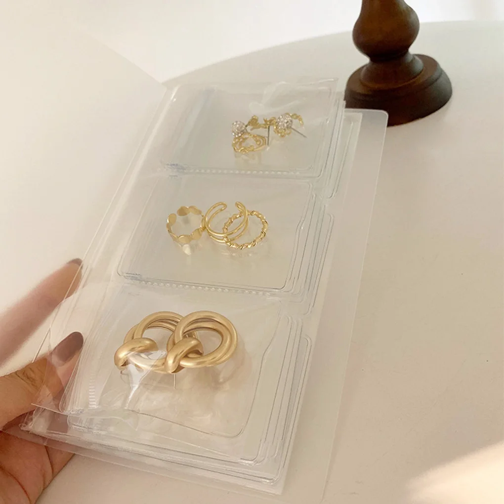 

50PCS Transparent Jewelry Storage Book High Clear Small Plastic Gifts Jewelry Zip-lock Bag Reclosable Transparent Dropshipping