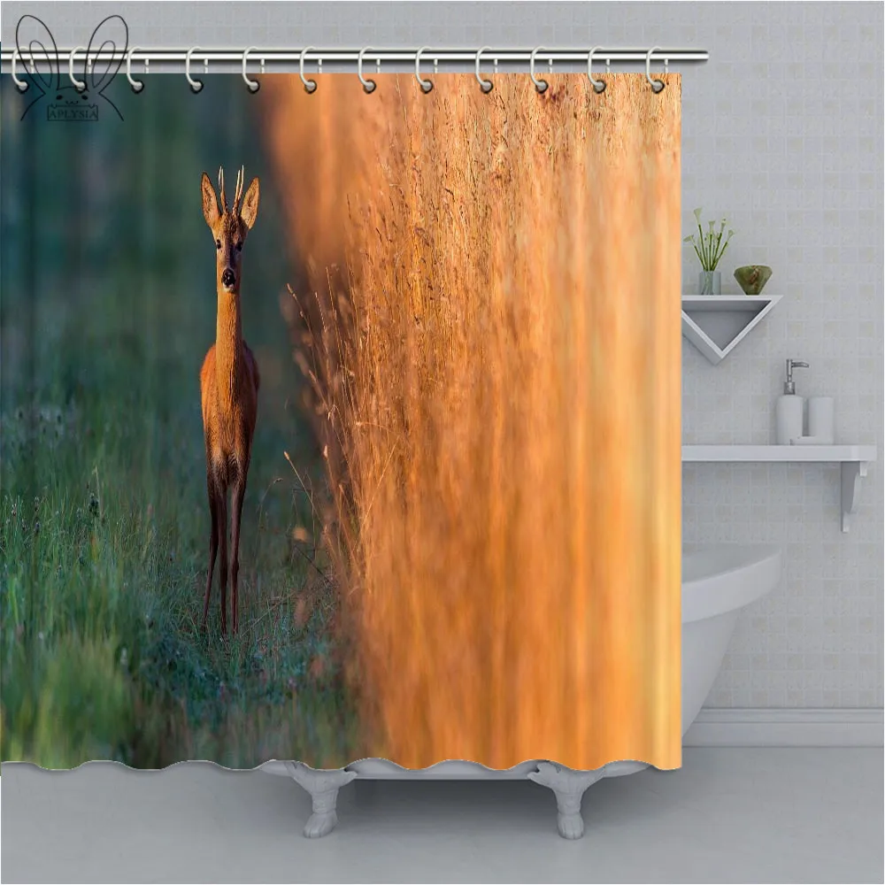 Aplysia винтажная дизайнерская занавеска для ванной новый стиль природа лес олень