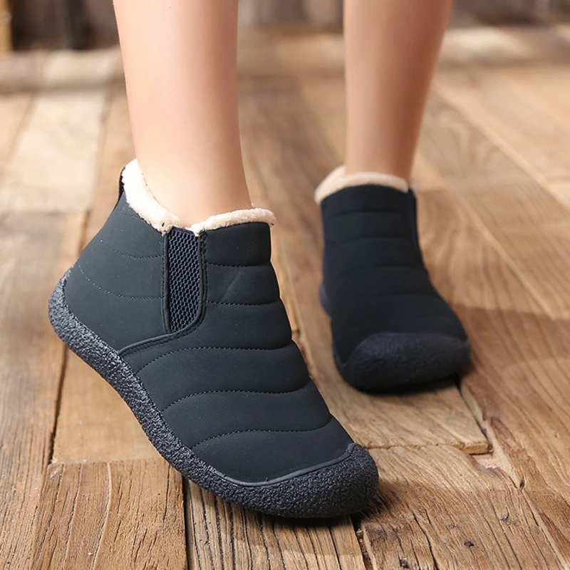 FLARUT унисекс зимние кроссовки для бега мужчин и женщин супер теплые плюшевые