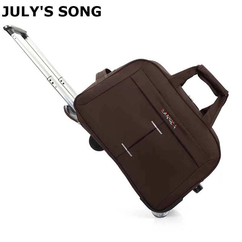 

JULY'S SONG Women Waterproof Carry on Luggage Rolling Suitcase Bag Trolley Luggage Men Traveling Luggage Bags with Wheels
