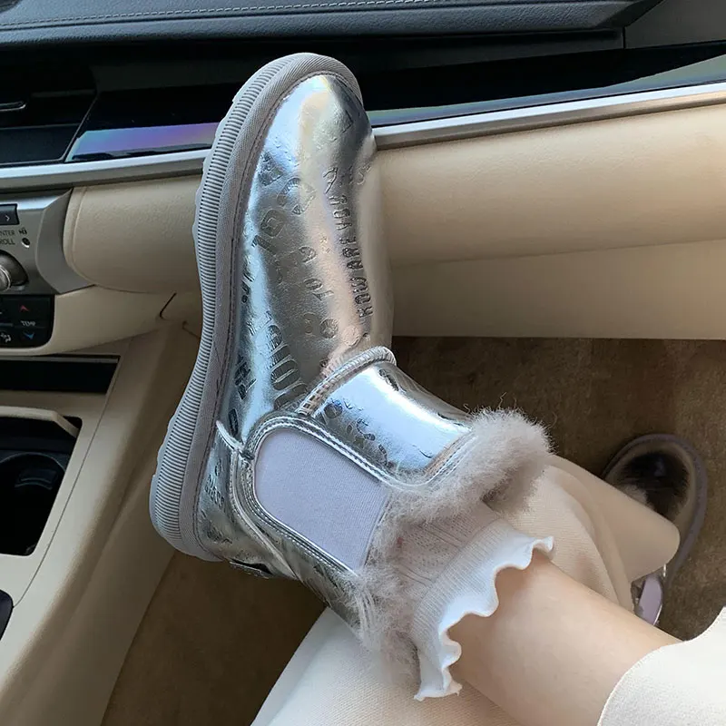 

Зимние ботинки, женская обувь, зима 2021, новая теплая и бархатная обувь на толстой нескользящей подошве, модная короткая хлопковая обувь, бот...