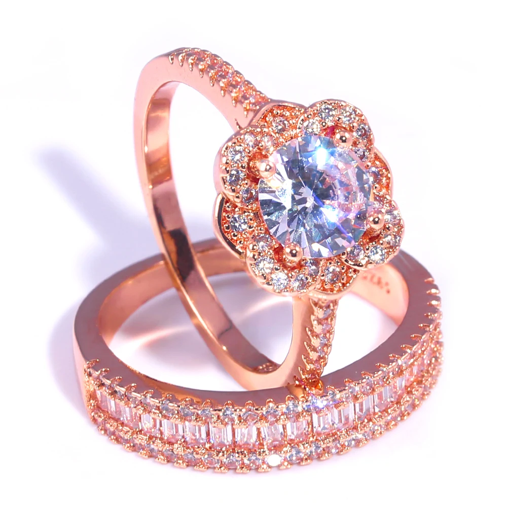 Обручальные кольца CAOSHI для женщин элегантный романтический комплект из двух