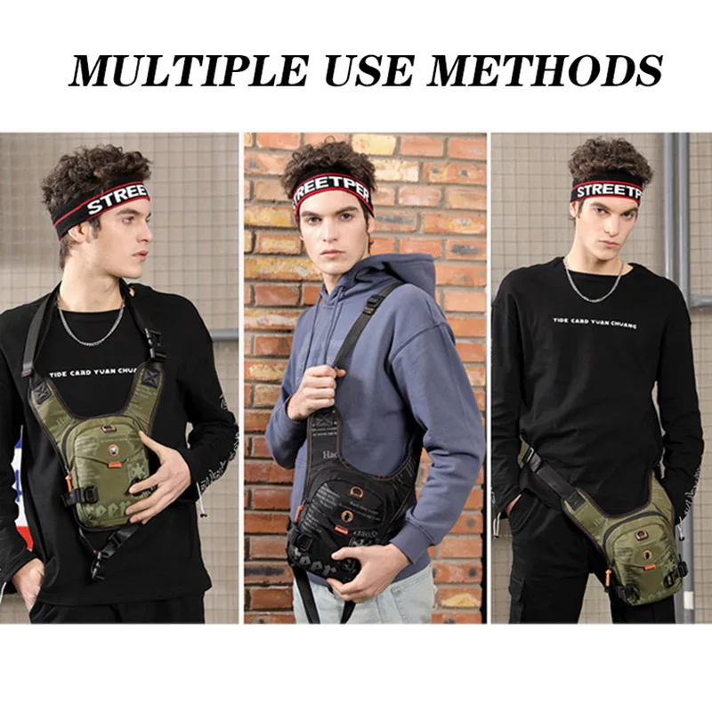 Camouflage Military Tactical Drop Leg Bag Tool Fanny Thigh Men Waist Pack Male Motorcycle Riding Outdoor Running Chest |