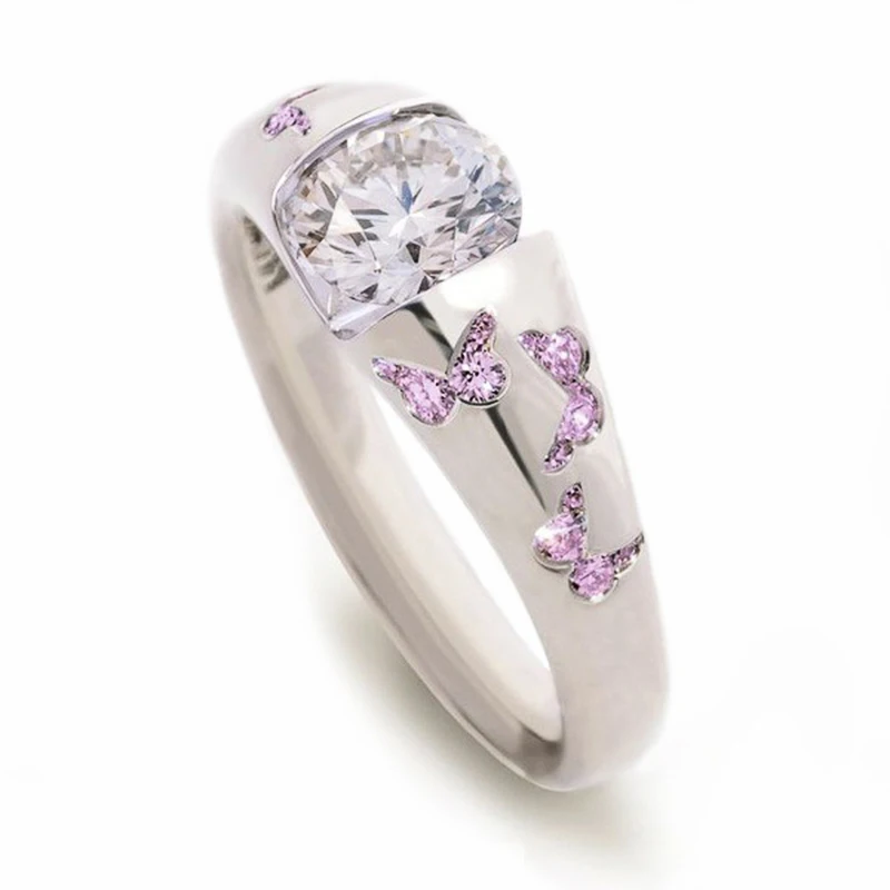 Huitan новый модный великолепный галстук бабочка женские обручальное кольцо с