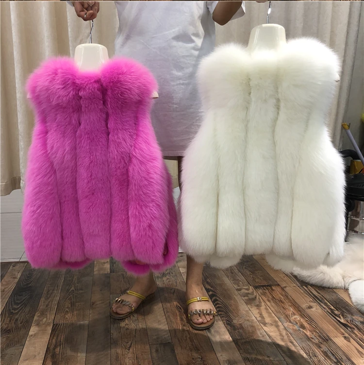 ZDFURS* натуральный Лисий меховой жилет для женщин Зима Осень Теплый Женский жилет без рукавов из лисьего меха женский цветной натуральный короткий жилет