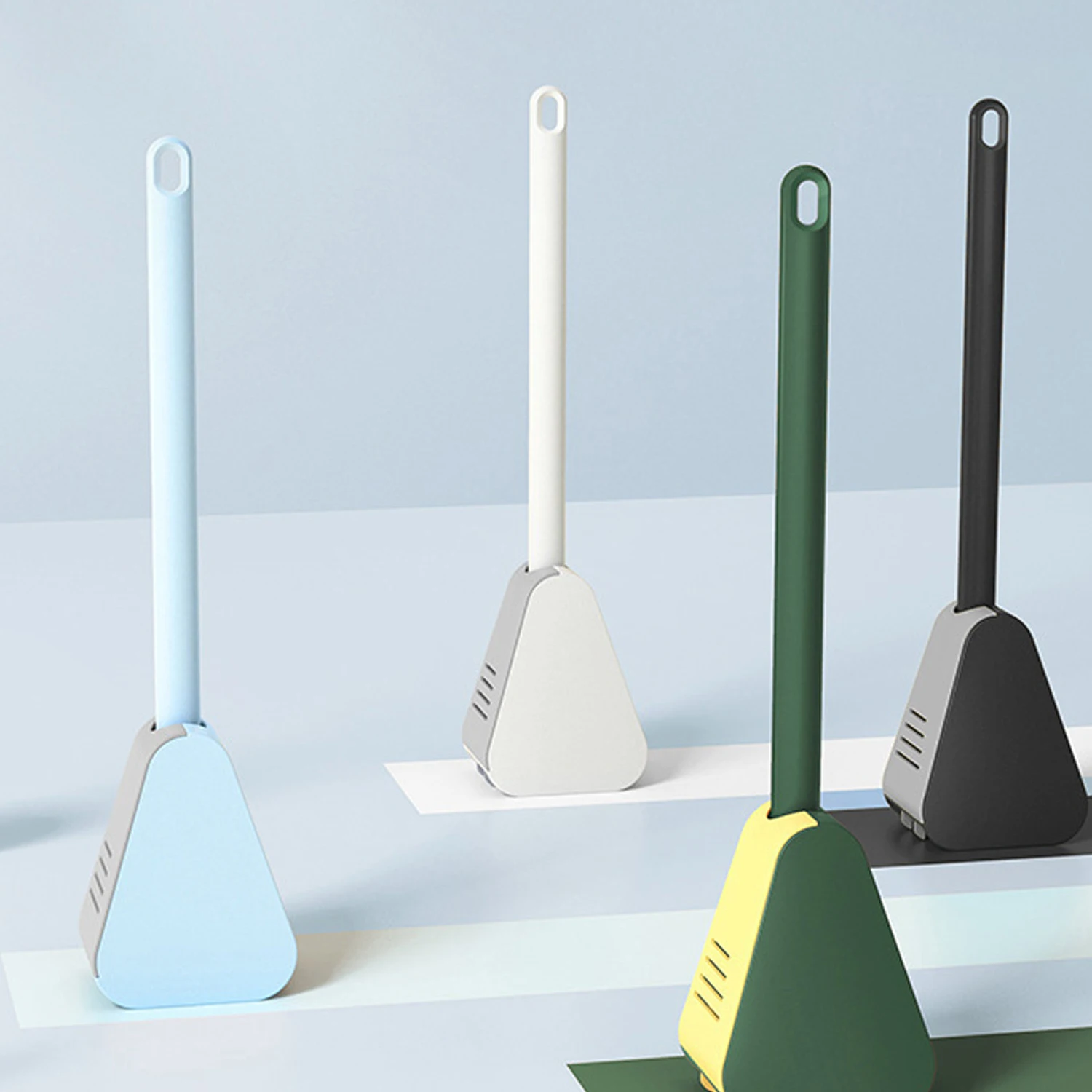 

Силиконовая Автоматическая Щетка Для Чистки унитаза в форме клюшки для гольфа, инновационный инструмент для чистки одежды, угловая щетка, и...