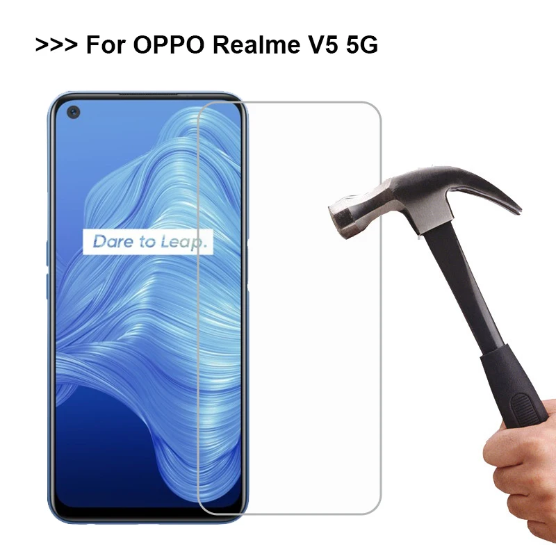 Закаленное стекло для OPPO Realme V5 5G Защитная пленка экрана Взрывозащищенная