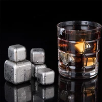 stainless steel 304 whisky stones ice cubes in package reusable chilling stones for whiskey wine keep your drink cold longer