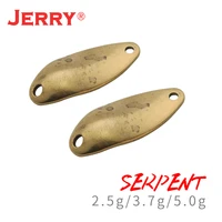 jerry unpainted fishing spoon blanks brass metal bait serpent blanks body trout perch lures