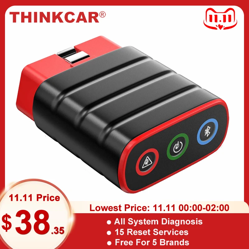 

Thinkcar ThinkDiag Mini OBD2 Bluetooth Scanner Code Reader Car All System Scan DPF SAS EPB 15 Reset OBD 2 Auto Diagnostic Tools