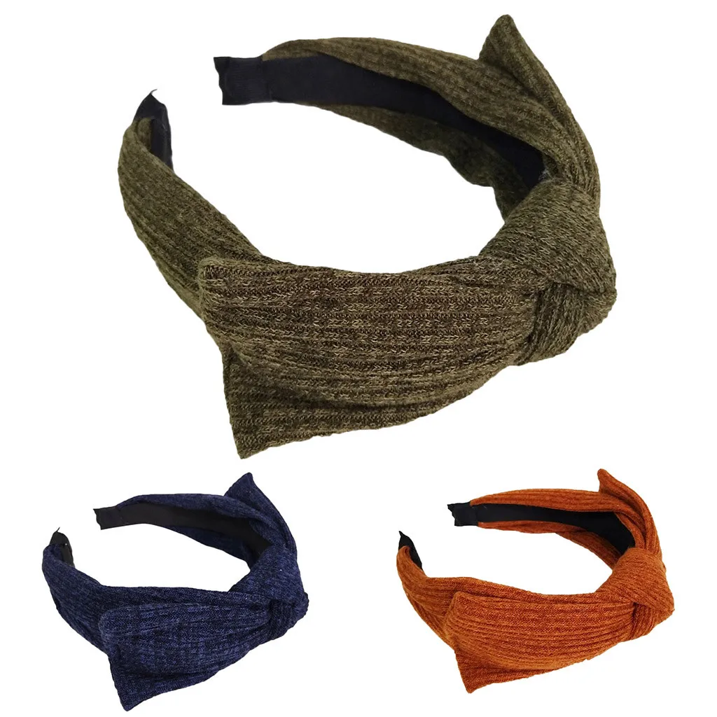 Hair Accessories For Girls Hairclip Women Floral Twist Knot Headband Elastic Wrap Band Yoga Sports Ladies girl hairband |
